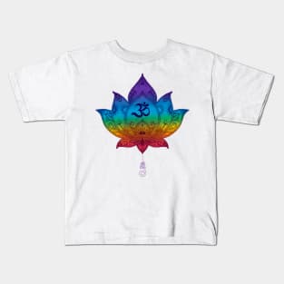 Chakra lotus flower Kids T-Shirt